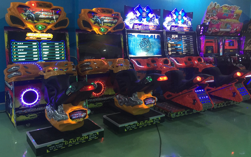 42 inch Motorcycle Motion Simulator FF Moto Arcade Racing Game