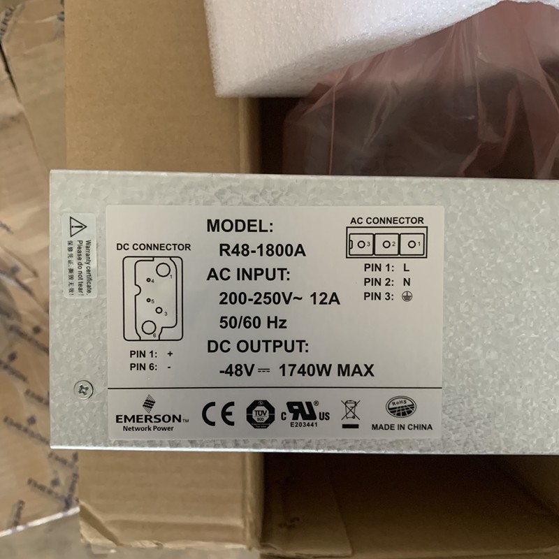 Original Emerson Telecom Rectifier -48vdc 1800W R48-1800A