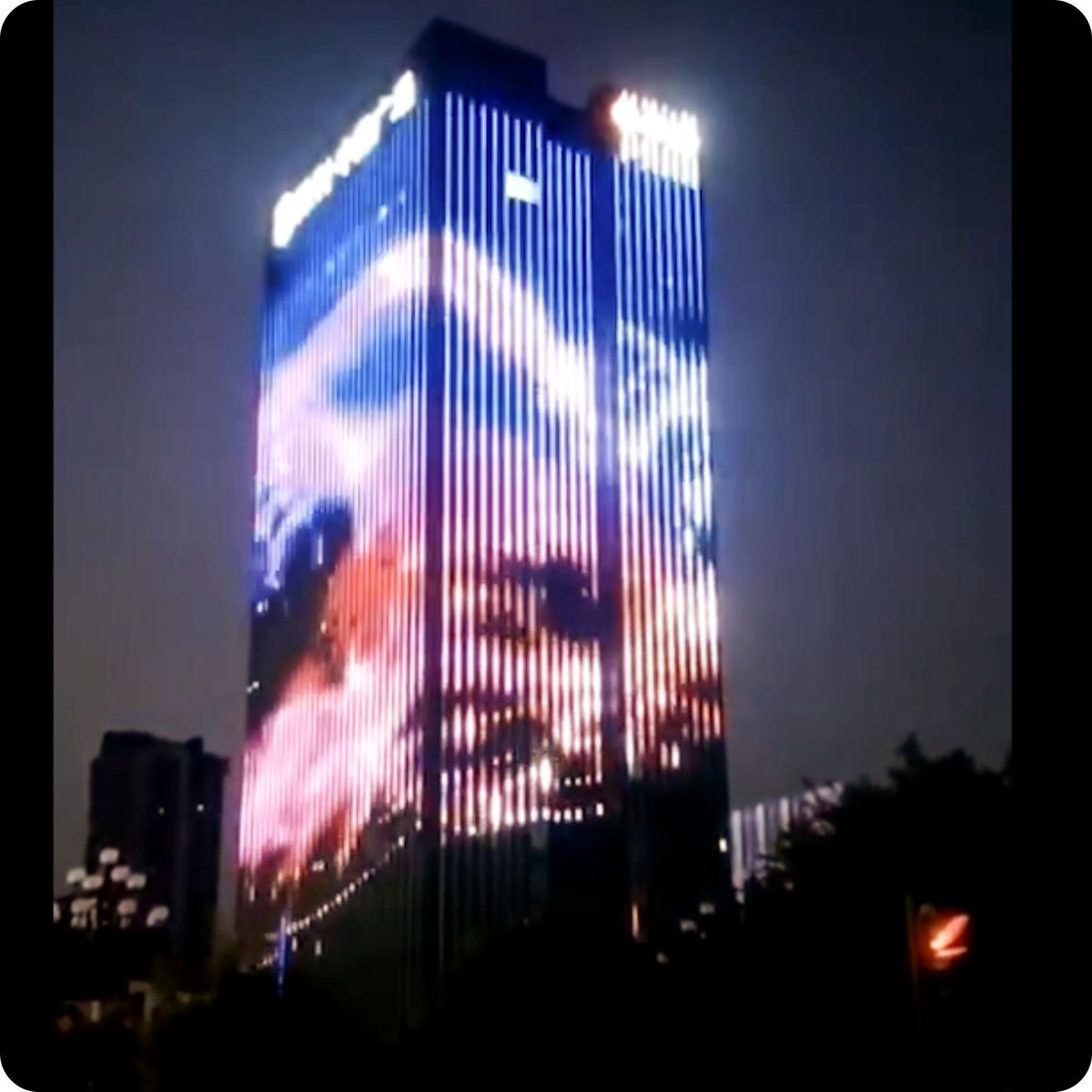 control RGB color waterproof ip68 building led curtain outdoor Led Pixel light