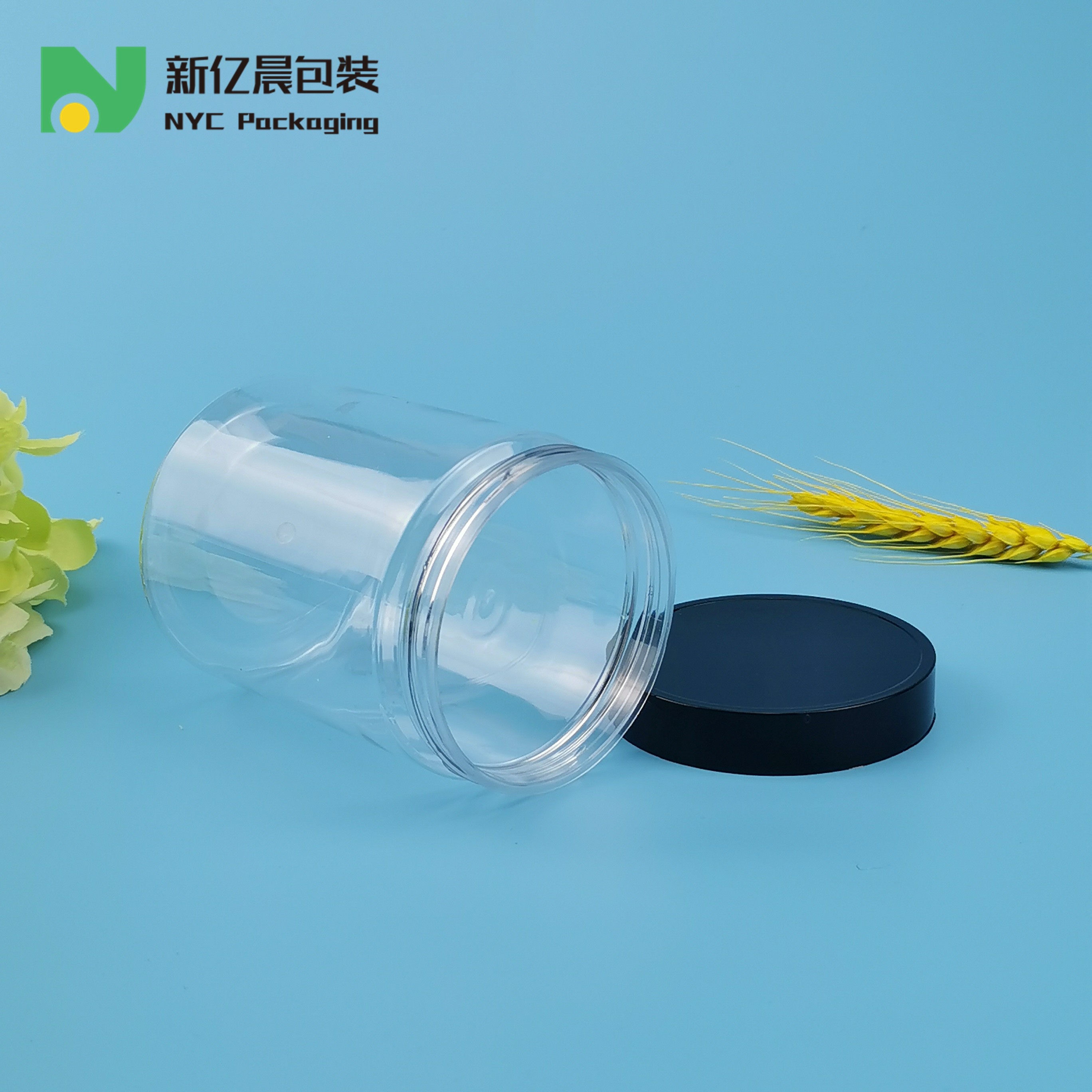 Round Leak Proof 400ml Plastic Pot Jars For Travel Storage