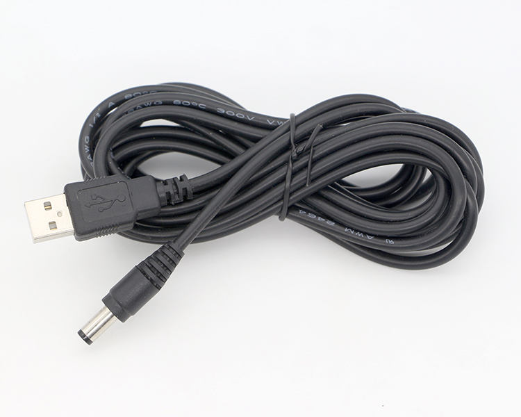 1m 3m 5m 10m 1A 2A 5A USB A Male to DC 5.5x2.1mm 3.5 1.35 4.0 1.7 Barrel Jack Power Charger Cable for LED CCTV Camer