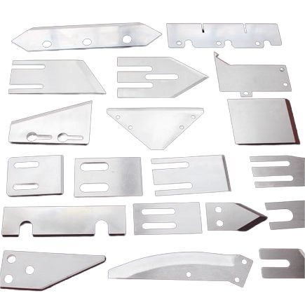 Stainless Steel 200x70x3mm Food Processing Blades 3mm Thick Vegetable Cutting Machine
