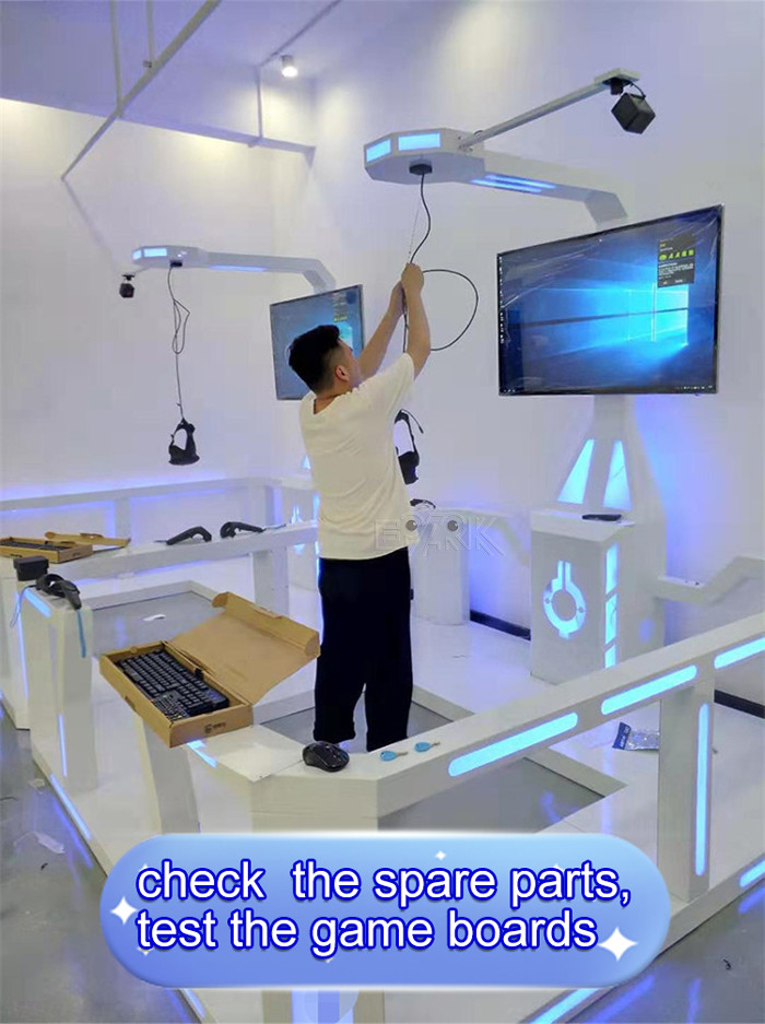 700W Virtual Reality Game Machine 42 Inch White HTC Vive Square Platform