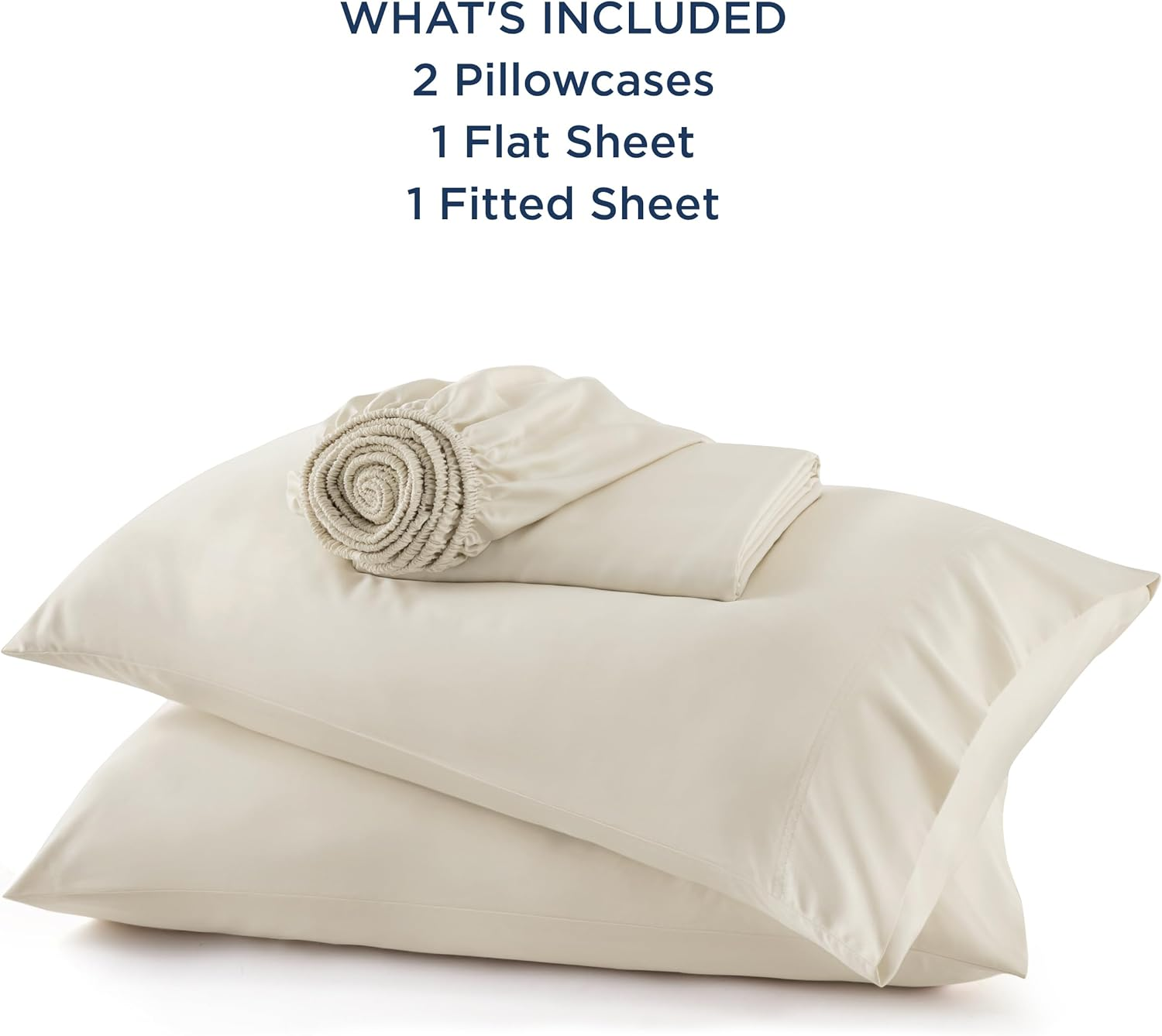 Soft and Breathable King Size Bamboo Bed Sheet Set 4 Piece Set for a Comfortable Sleep