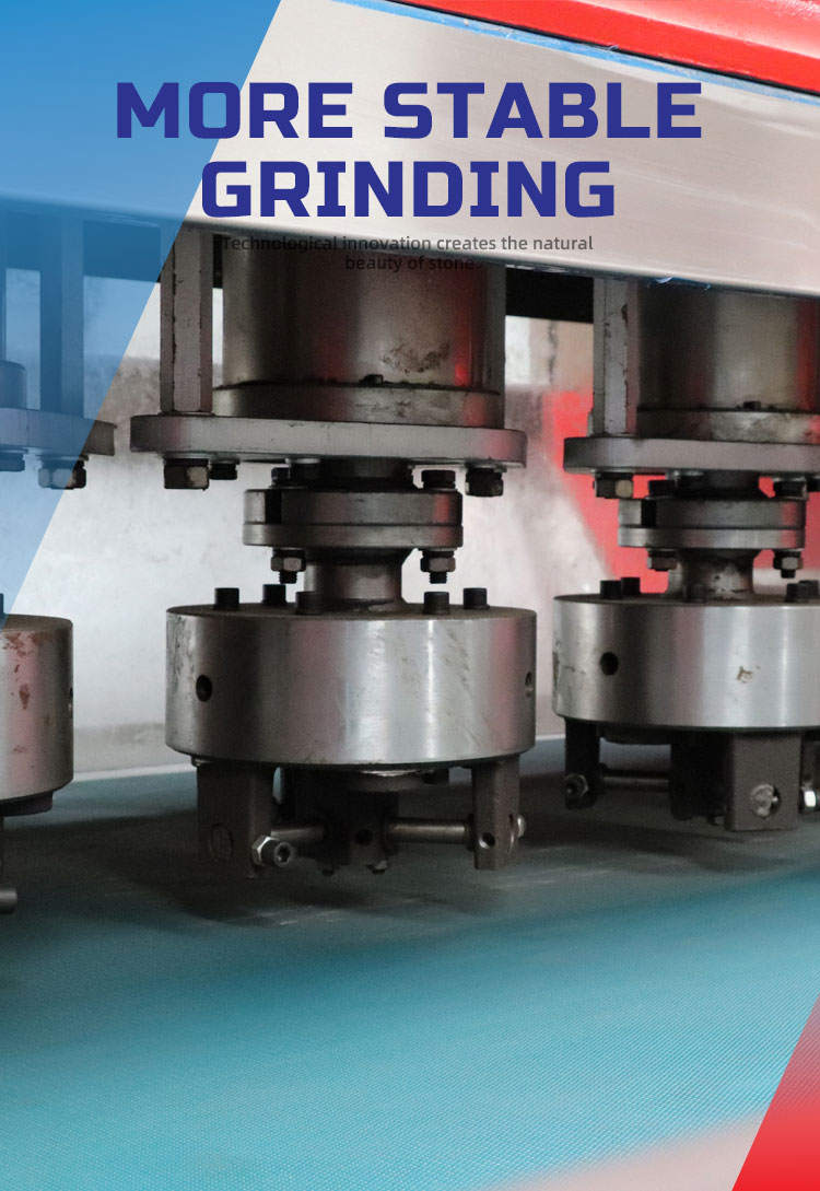 47KW LINSING Stone Slab Tile Bush Hammer Chiseled Rough Picking Marble Sandblasted Surface Granite Grinding Machine