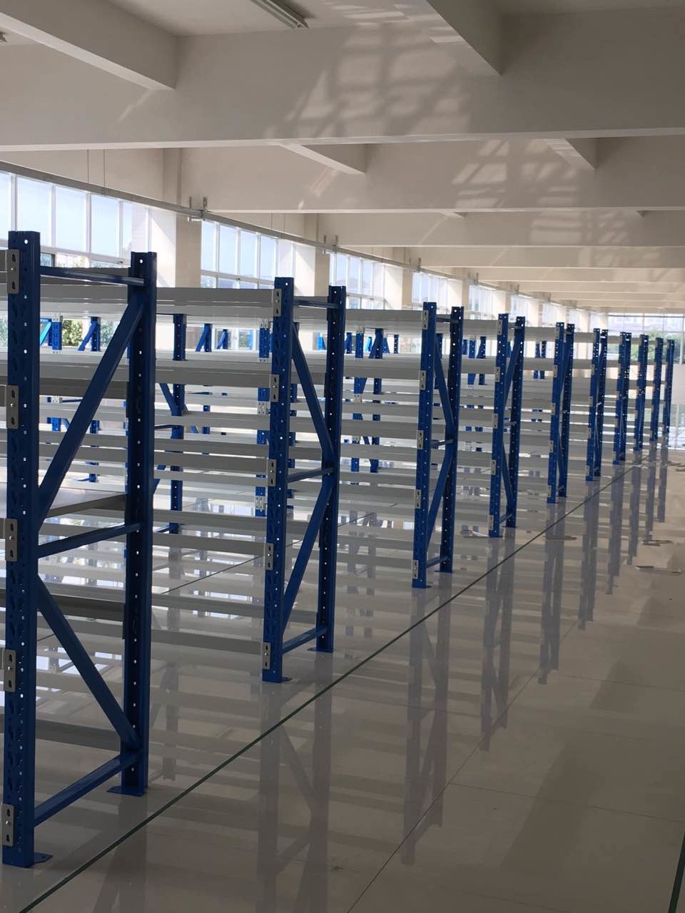 Long Span Light Duty Storage Rack Corrosion Protection For Warehouse / Hymarket