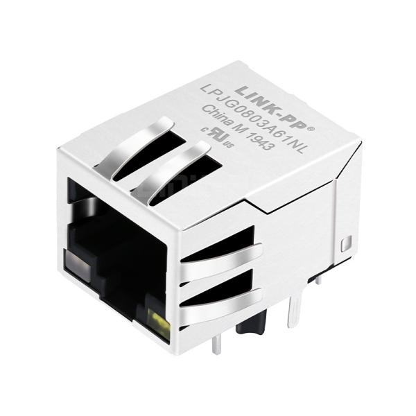 LPJG0803A61NL 100/1000 Base-T Tab Down Green&Orange/Yellow Led 1 Port Industrial