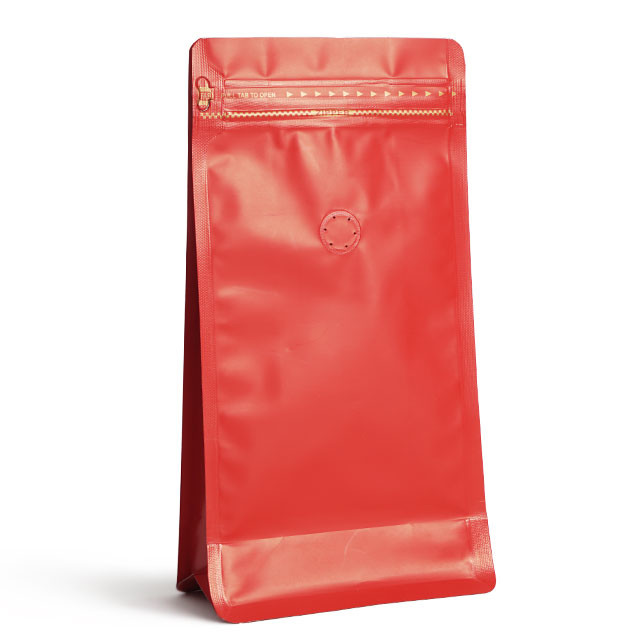 custom coffee bag aluminum coffee bean bag valve 250g side gusset bag with zipper