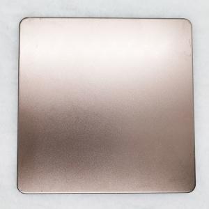  Sand Blasted  Bronze Color Stainless Steel Sheet PVD Plating Titanium Manufactures