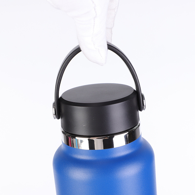 BPA Free Double Wall Standard Mouth Vacuum Insulated Drink Sport Stainless Steel Powder Coated Water Bottle Custom Logo