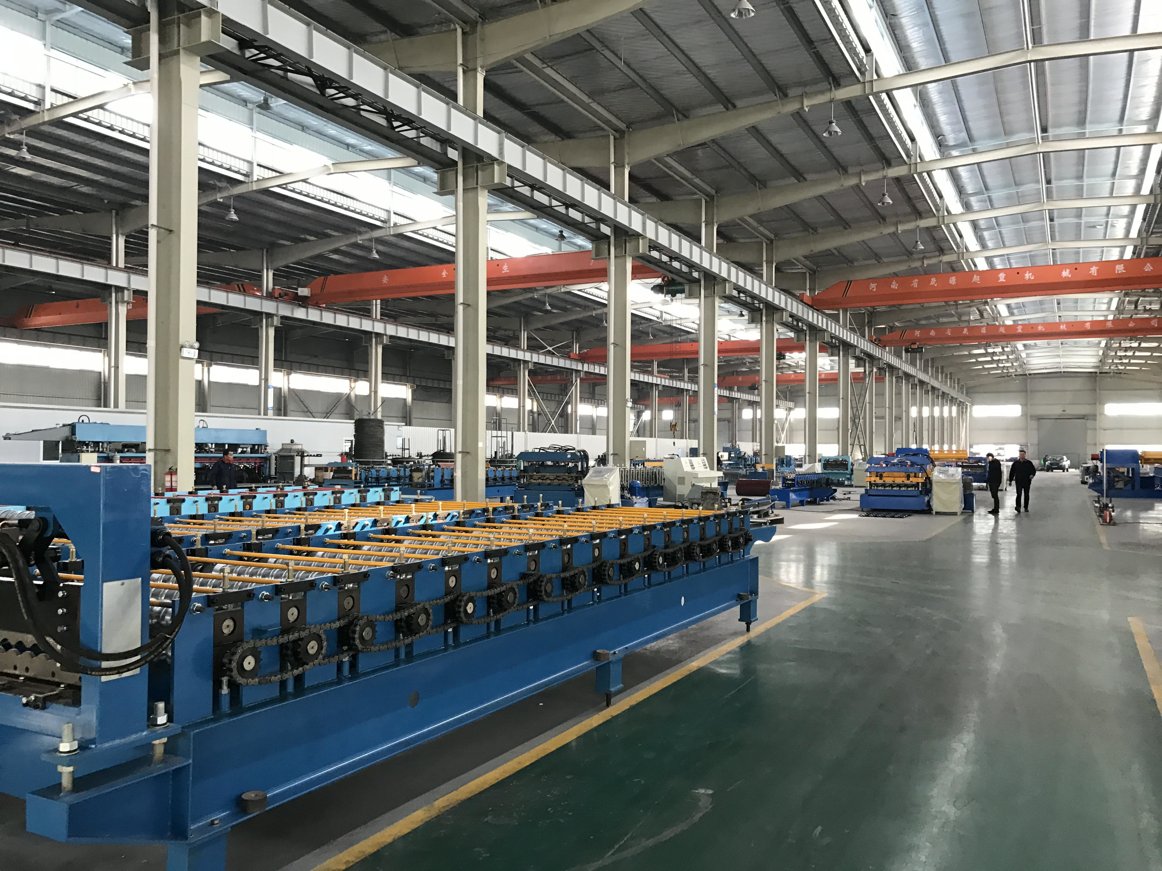 High Tech Double Deck Cold Roll Forming Machine for Making Two Types Roof Panels