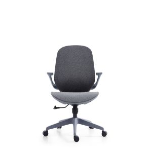 Customization White Grey Mesh Swivel Office Chair MID Back With Armrest