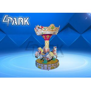 Coin Operated Carousel Three Peoples Coin Pusher Game Machine