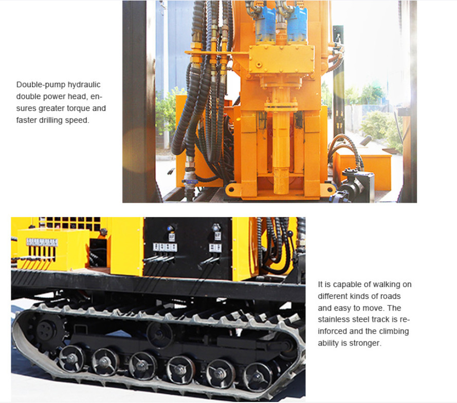 Quick Drilling Water Well Drilling Rig And Drilling Machine High Leg Travel Of 1.35 Meters