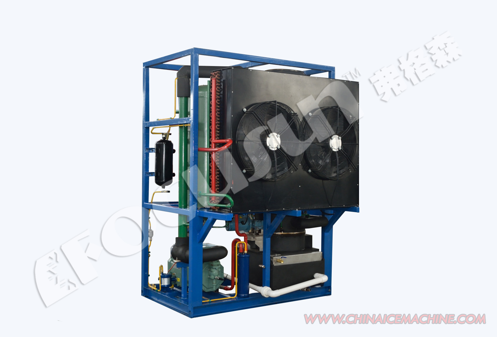 Commercial Tube Ice Machine with 1 Ton Daily Production Capacity and Siemens PLC