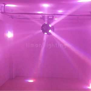 Infinite Rotation Double Heads Mini Mobile DJ Disco LED Ball Laser Moving Head