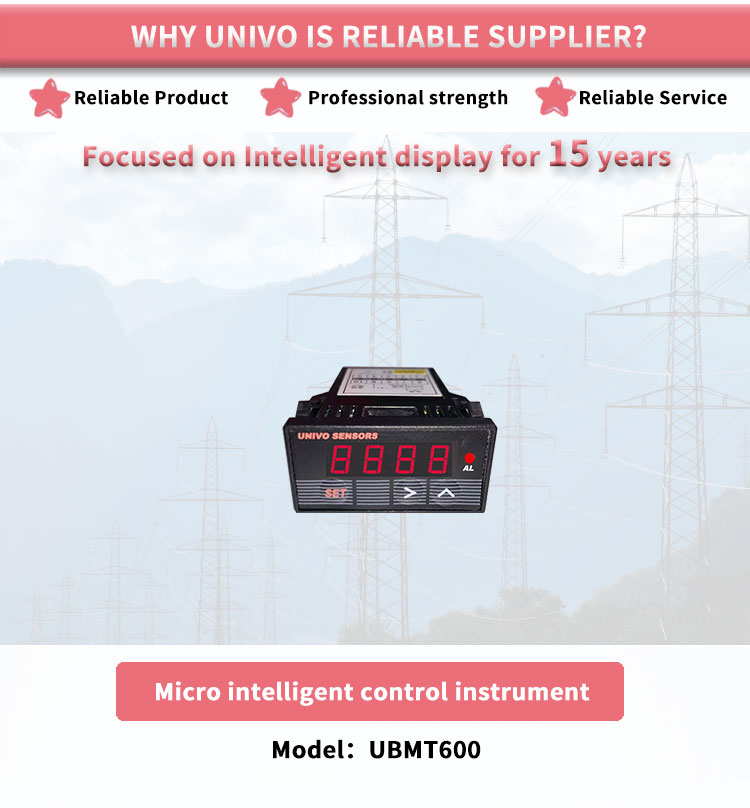 UNIVO UBMT600Y High-Precision Control Display Instrument for Small Volume Applications