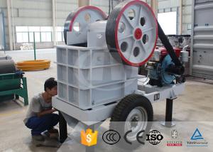 China Diesel Engine Limestone 3TPH Small Portable Jaw Crusher on sale
