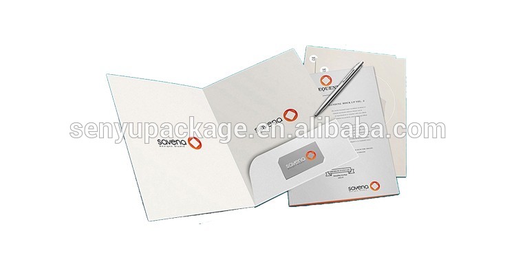 Private custom cheap presentation folder brochure advertising paper printing