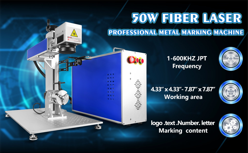 Portable Small Fiber Laser 20w 30w 50w 100w Max Raycus JPT CNC Desktop Color Fiber Laser Marking Machine Price for Metal