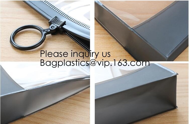 China Manufacturer Wholesale Transparent Beautiful Clear Eva Cosmetic Bag,Travel Bag With Double Zip Design, Bagease