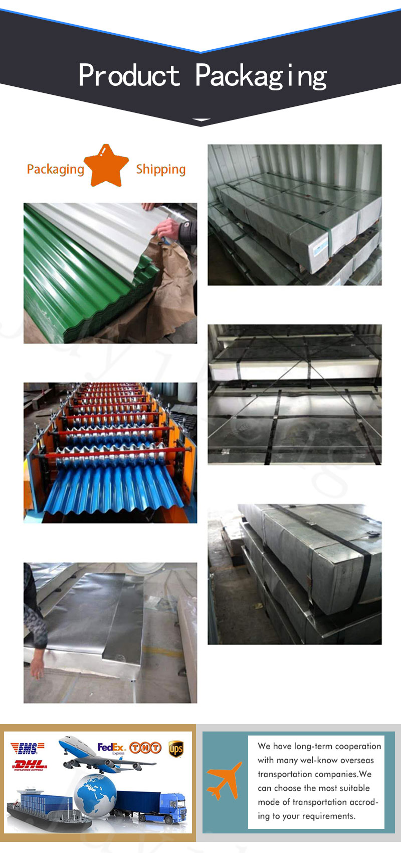 Mid Hard Color Coated Metal Sheet Z30 Corrugated Metal Roofing Sheets Customized