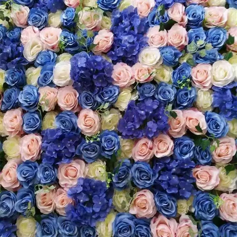 Simulation Flower wall wedding activities background wedding decoration Flower Wall
