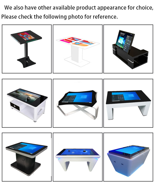 X-Shaped Touch Screen Activity Table Interactive Coffee Table Children Smart Touch Game Table