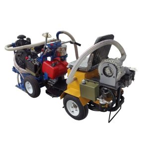PCD Grinding Road Line Marking Removal Machine With Suction Recycle