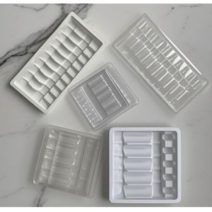 Custom 5ml Ampere Packaging Tray Medicine Packaging Boxes Rectangle Shape
