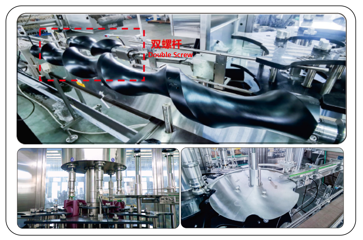 Fertilizer 1-5L Drum Six Head Automatic Rotary Anti-Theft Capping Machine