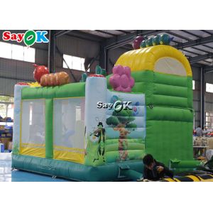 Insect Print Themed Inflatable Bounce Trampoline House With Slide