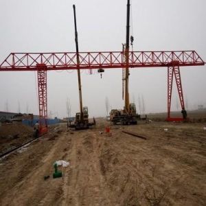 China Wireless Remote Control Trussed Type A5 10 Ton Rail Mounted Gantry Crane on sale