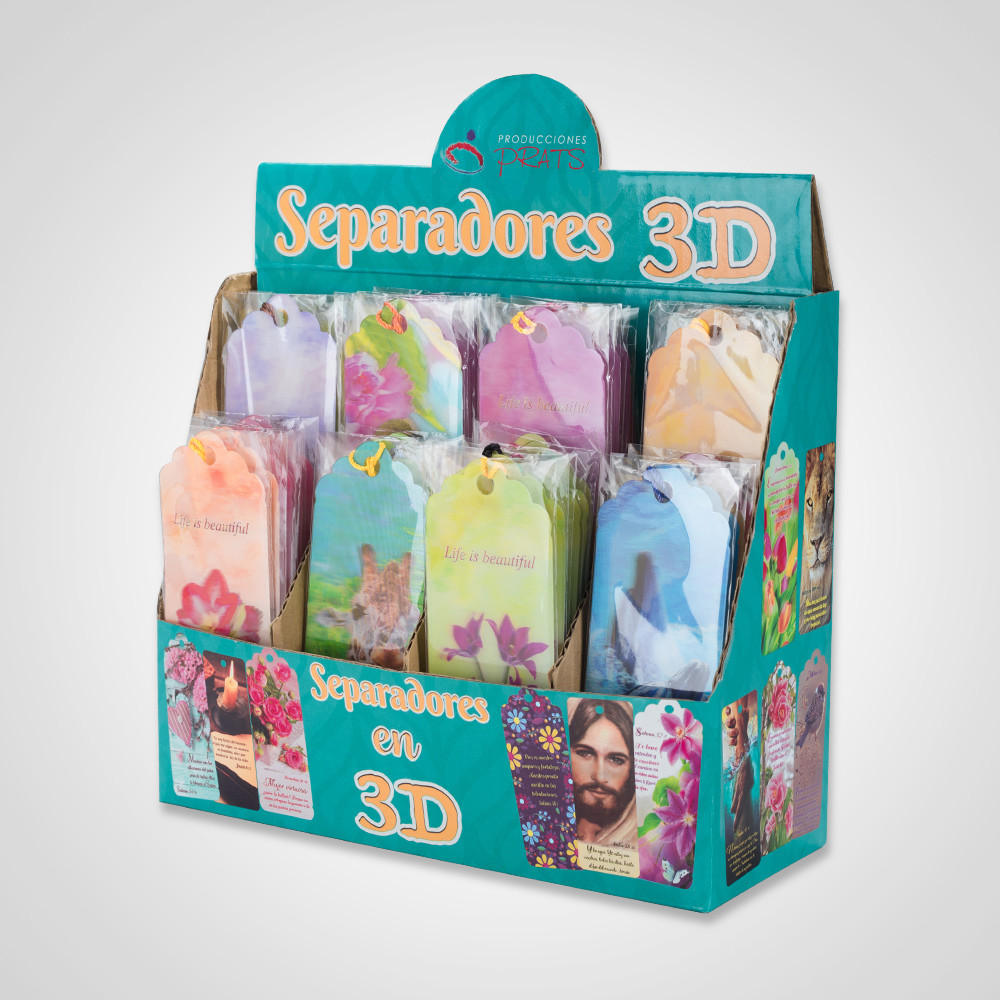 Three-Dimensional Lenticular Bookmark Advanced 3D Hologram Marker