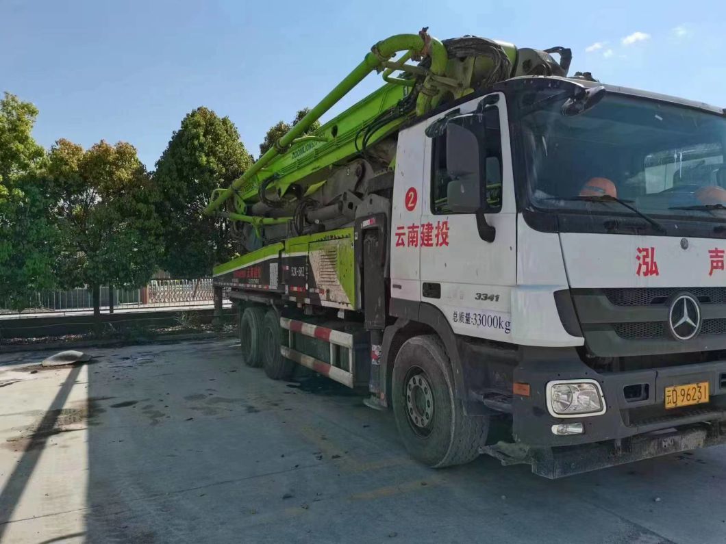 2018 Zoomlion 49m Used Truck Mounted Concrete Pump with Mercedes Benz Chassis Factory Price