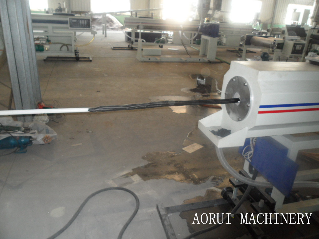 Full Automatic Plastic Pipe Extrusion Line , PE Single Screw Extruder Machine