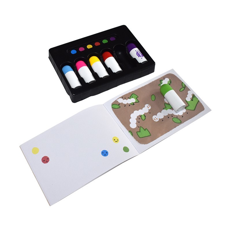 Children Drawing Kids Art Set Water Color Dot Painting Set With Dot Book