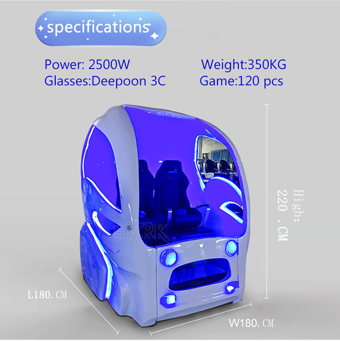 Double Space Capsule 9D VR Simulator With 19 Inch TV Display