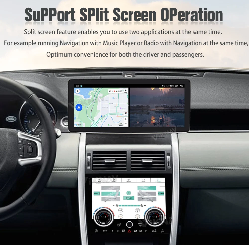 Android Head Unit Car Radio For Land Rover Discovery Sport L550 2015-2019 GPS Navigation New Upgrade Wireless Carplay