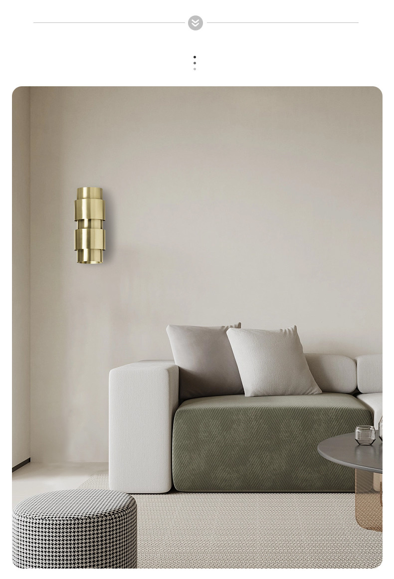 Living Room Simple Wall Lamp for Background Wall Bedroom Model Room,