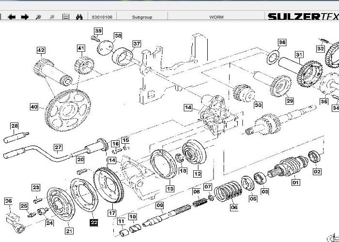 Ratchet Wheel Machine Replacement Parts / Sulzer Spare Parts Take Up Unit