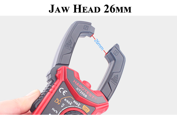 True RMS 600mV 6A Digital Clamp Meters Current Measurement