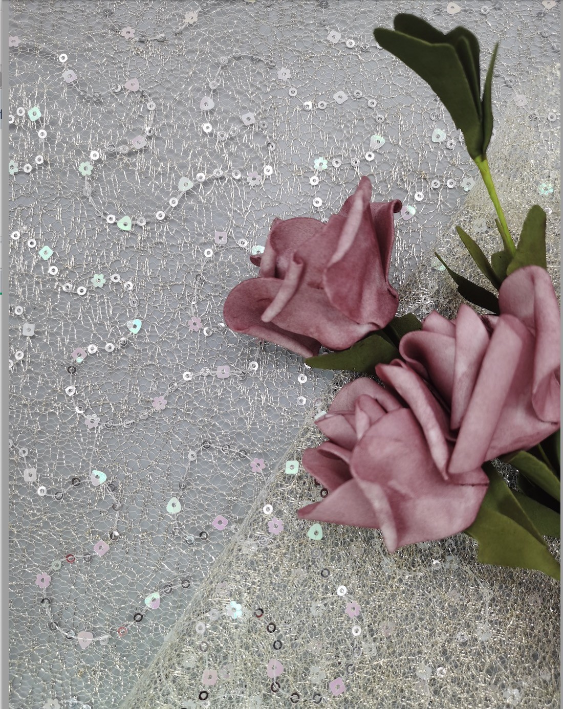 Gold Bridal Mesh Sequin Embroidered Fabric Sequin Lace Fabric