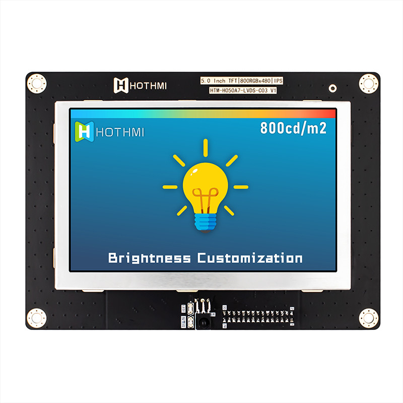 5.0 Inch IPS 800x480 Wide Temperature TFT LCD Module Display Panel LVDS