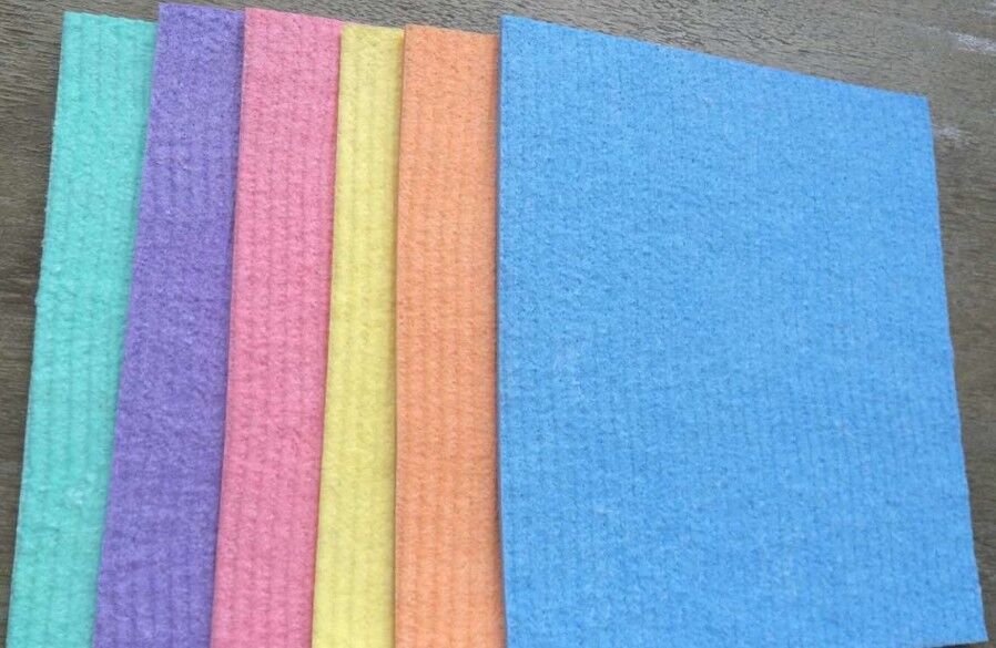 Soft Durable 100% Wood Pulp Cellulose Sponge Cloth Non Woven Wipes Super Absorbent Quick Dry
