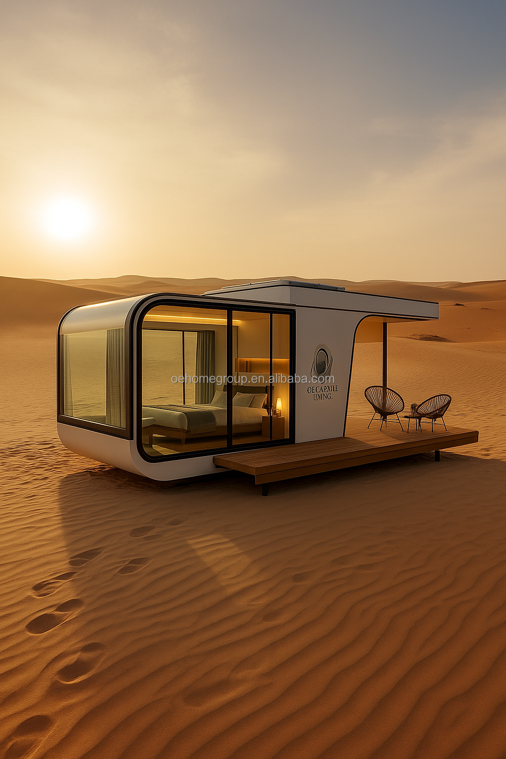 Durable Using Various Prefab Container House Tiny Portable Home Tiny Modular House Camping Hotel Space Capsule