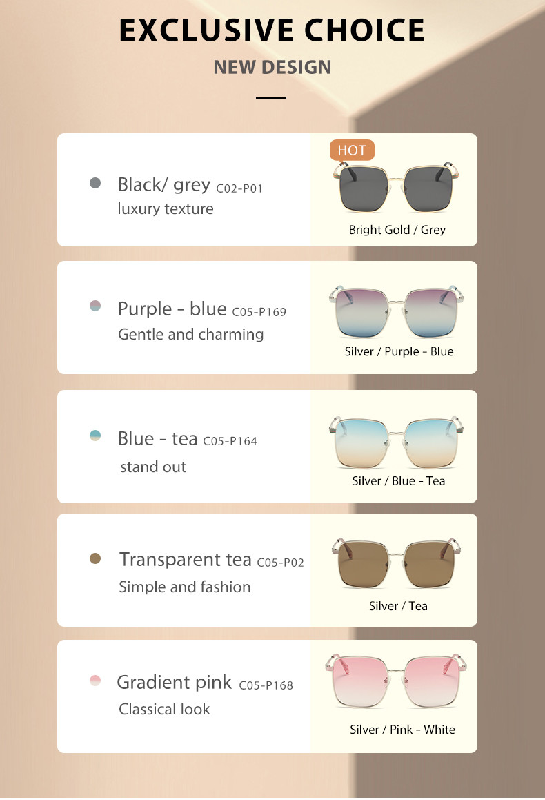 Metal Frame Polarized Ladies Sunglasses Triacetate Lenses Durable