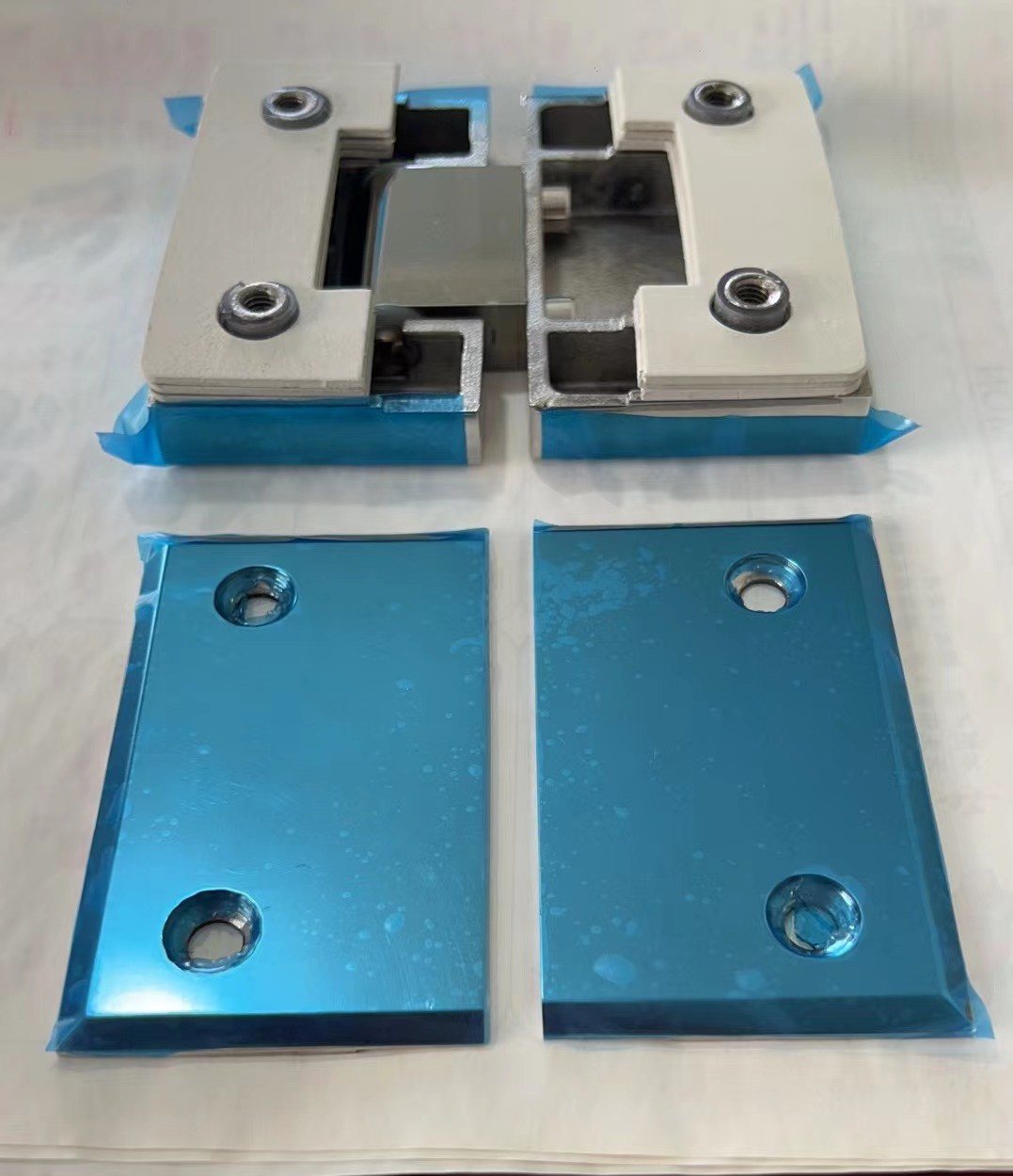 Thickened Heavy Duty Shower Door Hinges Stainless Steel Casting Corrosion Proof