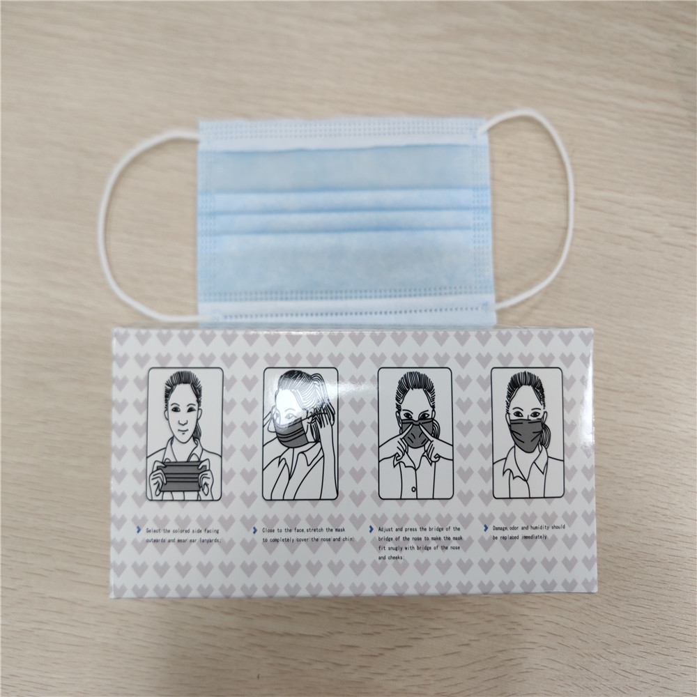 Filter Melt Blown Fabric Earloop Face Mask 17.5*9.5cm Size Easy To Carry