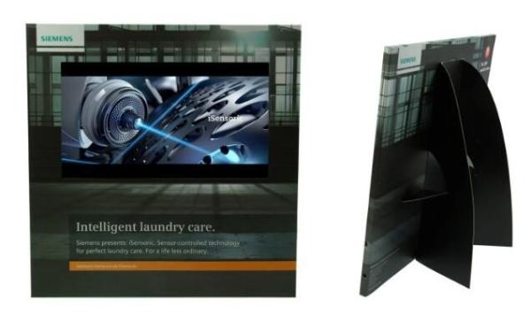 video LCD advertising player made for retail displays, shelving and other POP